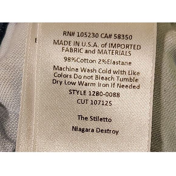 Current Elliott Jeans Women's Sz 30" Skinny Ankle Denim Distressed The Stiletto - Picture 10 of 10